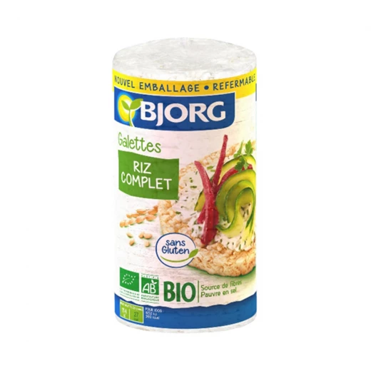 Bjorg Gluten Free Whole Rice Cake, 130g