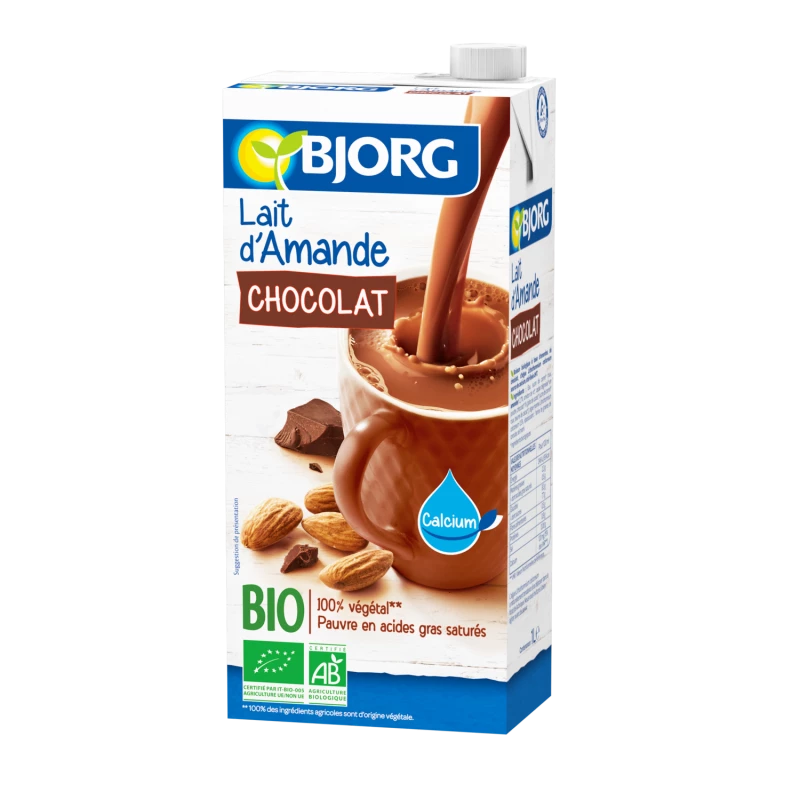 Bjorg Organic Almond Chocolate Drink, 1L - بي جورج