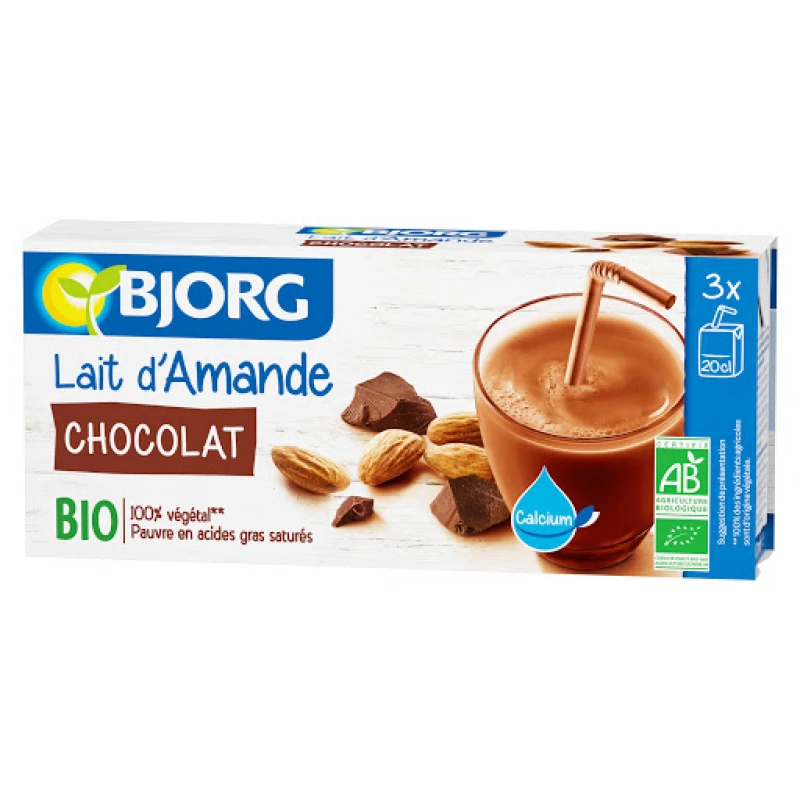 Bjorg Organic Almond Chocolate Drink, 600ml - بي جورج
