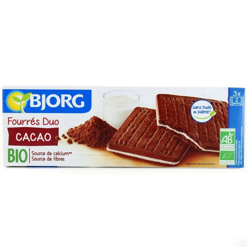 Bjorg Organic Cacao Biscuit with Milk, 150g - بي جورج