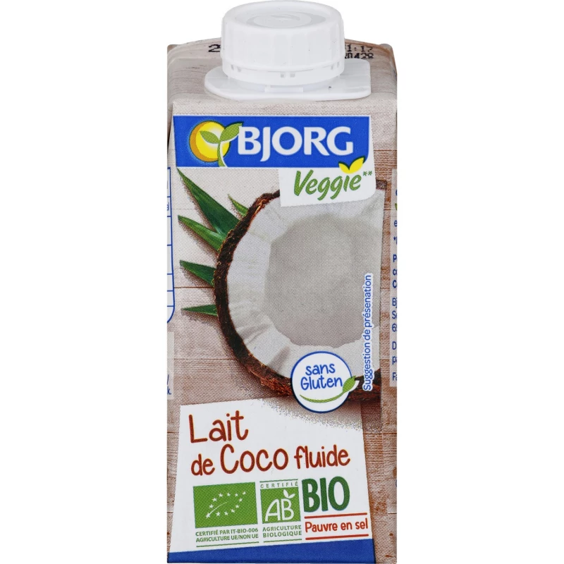 Bjorg Organic Coconut 59.8% Cream, 200ml - بي جورج