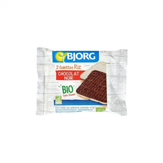 Bjorg Organic Gluten Free Dark Chocolate Rice Cake, 22.5g