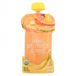Happy Baby Pureed Baby Food Bananas & Sweet Potatoes, 113 g - هابي بيبي