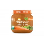Happy Baby Clearly Crafted Jar Carrots & Peas, 113 g - هابي بيبي