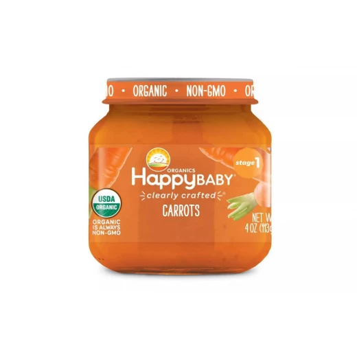 Happy Family Clearly Crafted Jar Carrots, 113 g Happy Family Clearly Crafted Jar Carrots, 113 g