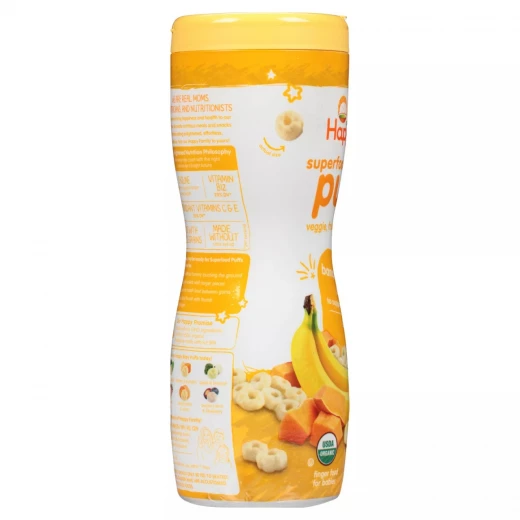 Happy Baby Organic Banana Puffs - 60 g - هابي بيبي - Image 3