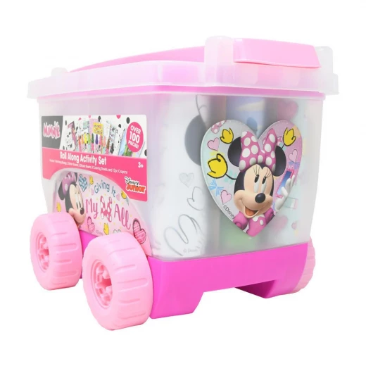 Disney Minnie Roll Along Stationery & Activity Set in Storage Wagon Disney Minnie Roll Along Stationery & Activity Set in Storage Wagon