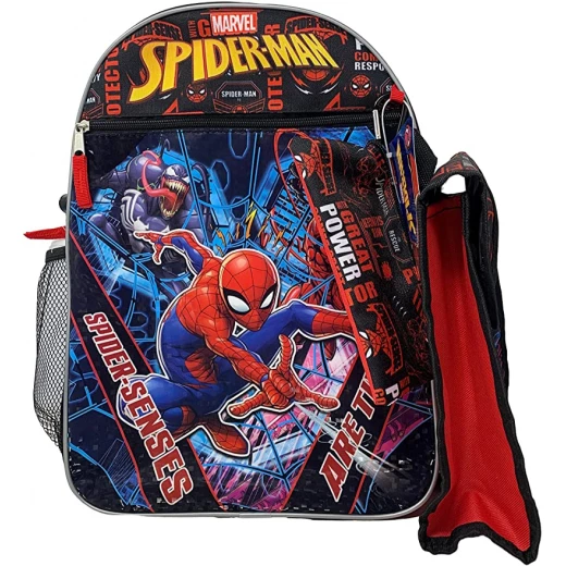 Spiderman Backpack 5 Pieces Set, 41 cm