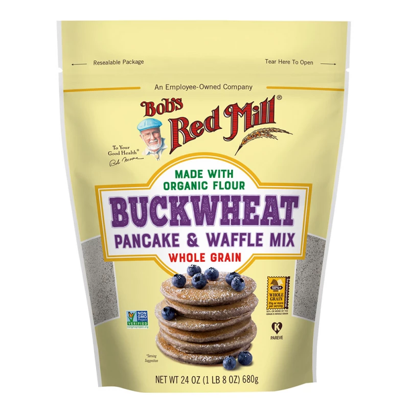 Bob's Red Mill خليط البان كيك والوافل الحنطة السوداء 680 جرام - بوبز ريد ميل