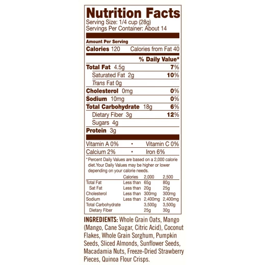 Bob's Red Mill Gluten Free Tropical Muesli, 397 g - بوبز ريد ميل - Image 2