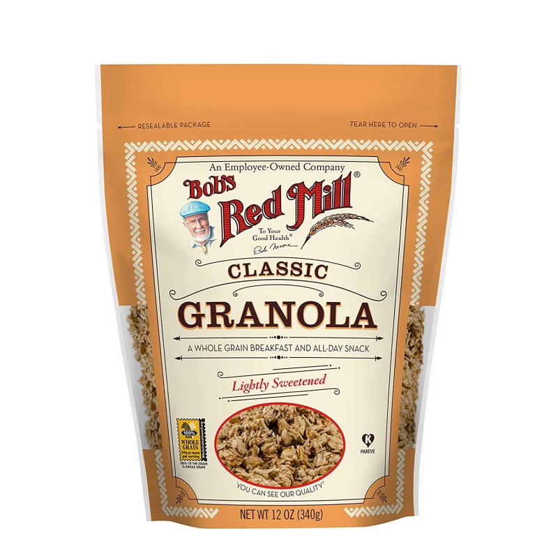 Bob's Red Mill Granola Natural Lightly Sweetened 340g - بوبز ريد ميل