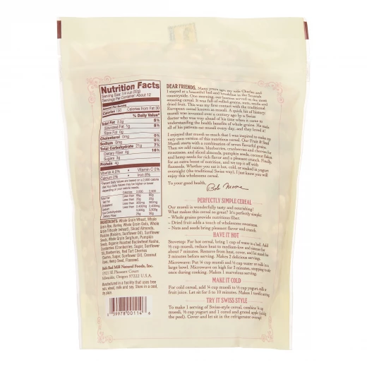 Bob's Red Mill, Fruit & Seed Muesli, 397 g - بوبز ريد ميل - Image 4