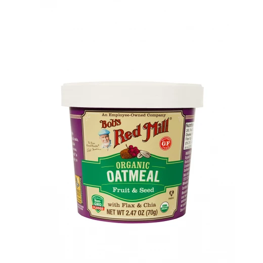 Bob's Red Mill Organic Oatmeal Cup with Fruits & Seed, 70 g Bob's Red Mill Organic Oatmeal Cup with Fruits & Seed, 70 g