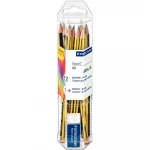Staedtler Noris Promotional Pencil Set 12 Pencils with Last Intervention Mars Plastic Eraser - ستدلر