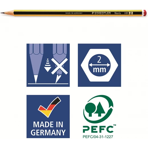 Staedtler Noris HB Pencils, Pack of 10 - ستدلر - Image 4