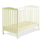 Italbaby Flash Ivory Wooden Cot, Beige - Italbaby