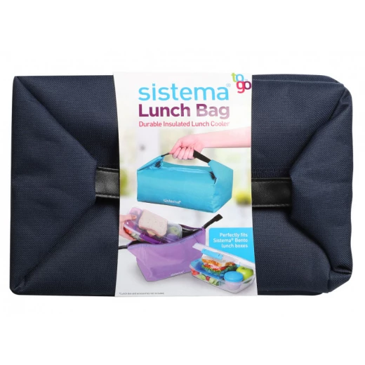 Sistema Bento Lunch Bag To Go - Navy Blue Sistema Bento Lunch Bag To Go - Navy Blue