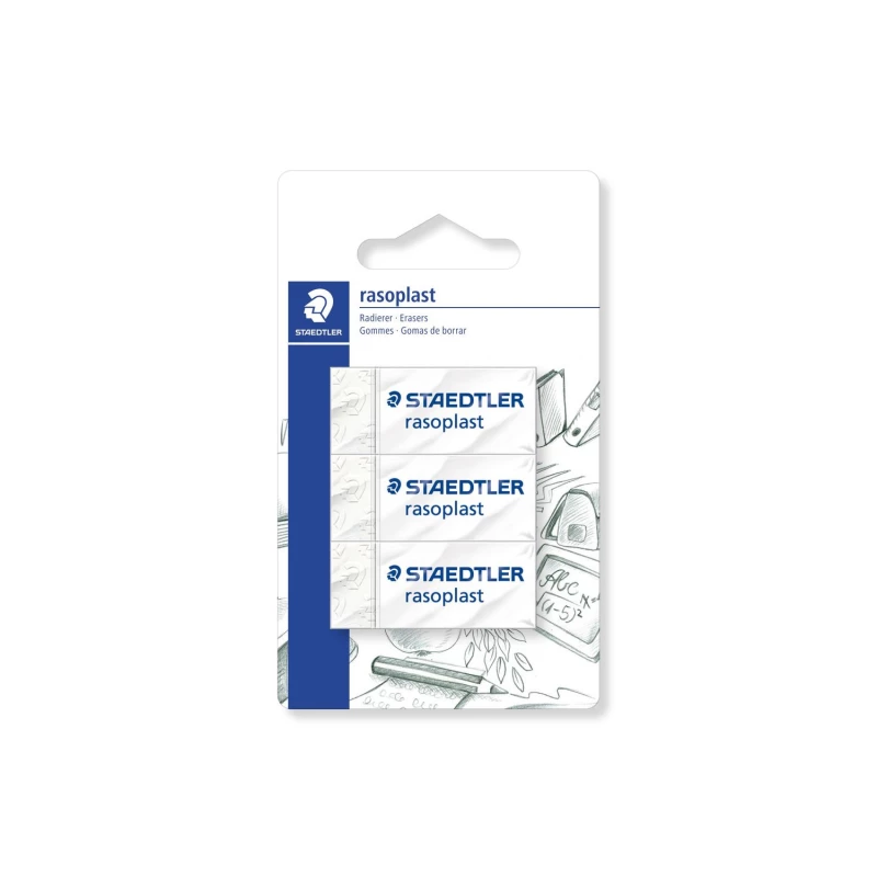 Staedtler Rasoplast Eraser, Pack of 3 - ستدلر