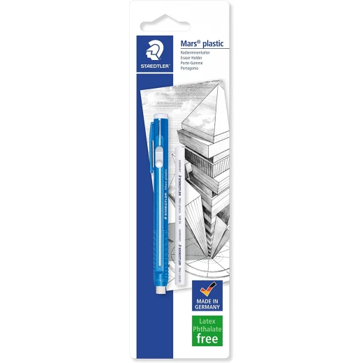 Staedtler Eraser Holder With Spare Refill Staedtler Eraser Holder With Spare Refill