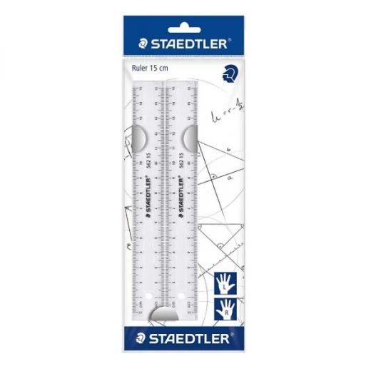 Staedtler 15 cm plastic Rulers Plastic 2 Pack Staedtler 15 cm plastic Rulers Plastic 2 Pack