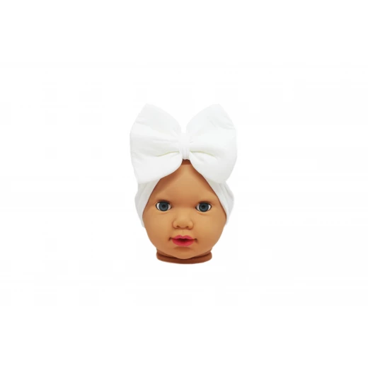 Baby Turban Headband, White