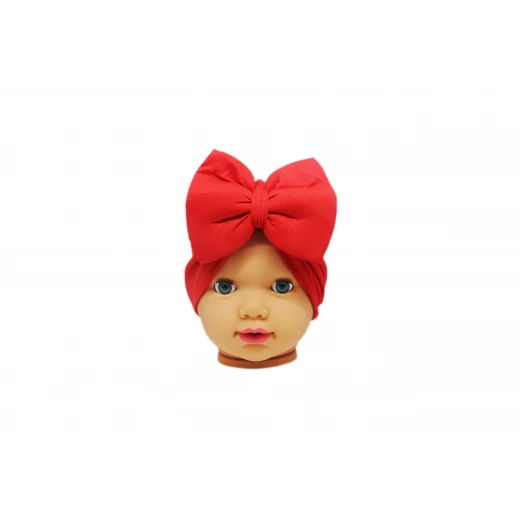 Baby Turban Headband, Red Baby Turban Headband, Red