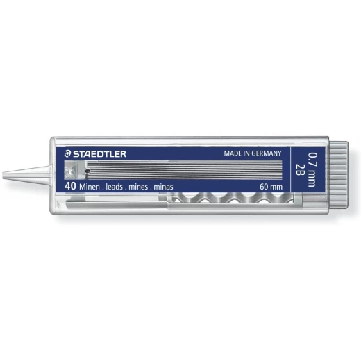 Staedtler Mars Micro Refill Lead 0.7 mm, 2B, 40 Tube Staedtler Mars Micro Refill Lead 0.7 mm, 2B, 40 Tube