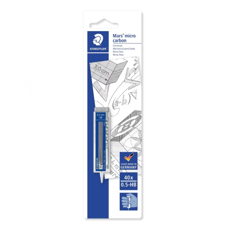 Staedtler Mars Micro Refill Lead 0.5 mm, HB, 40 Leads - ستدلر