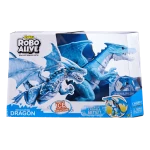 Zuru Robo Alive Roaring Ice Dragon Battery-Powered Robotic Toy, Blue - زورو