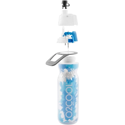 O2COOL Mist N 'Sip Insulated Squeeze Water Bottle, 590 ml, Basketball - اوه تو كول - Image 2