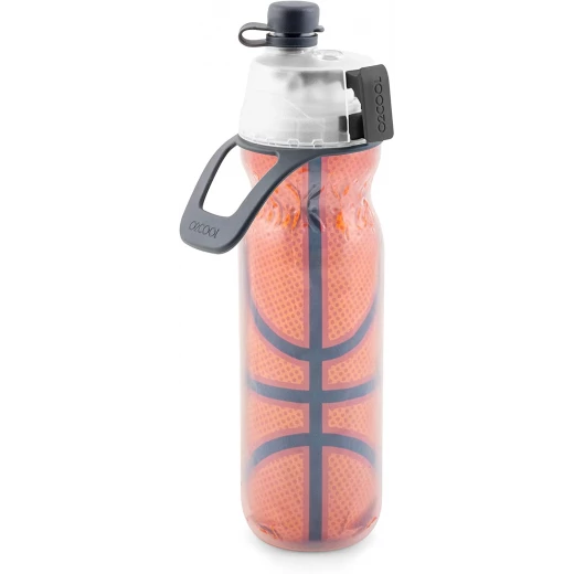 O2COOL Mist N 'Sip Insulated Squeeze Water Bottle, 590 ml, Basketball O2COOL Mist N 'Sip Insulated Squeeze Water Bottle, 590 ml, Basketball