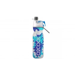 O2COOl Mist 'N Sip Locking Lid Water Bottle - Blue Splash,  590 ml