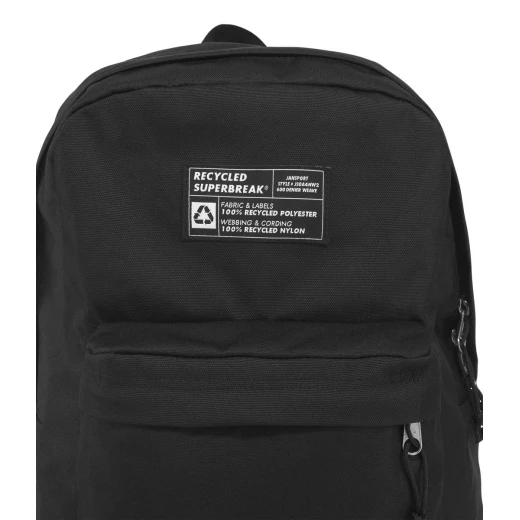 JanSport Recycled Super Backpack, Black - جان سبورت - Image 2