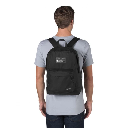 JanSport Recycled Super Backpack, Black - جان سبورت - Image 6