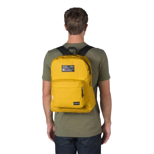 JanSport Recycled Super Backpack, Yellow Card - جان سبورت - Image 2