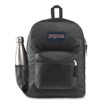 JanSport Cross Town Remix Backpack, Black Mate Coated 600D - جان سبورت