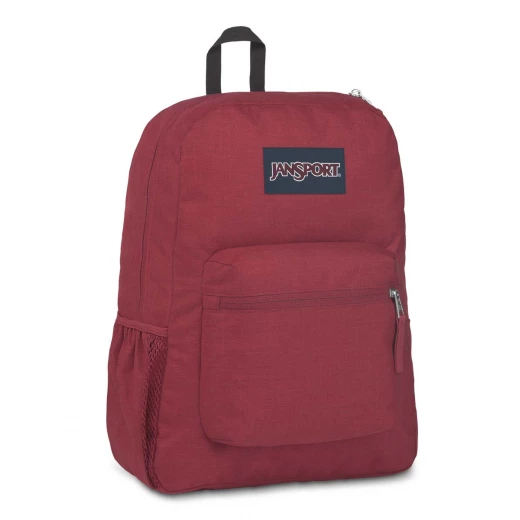 JanSport Cross Town Remix Backpack, Viking Red Heathered 600D - جان سبورت - Image 2