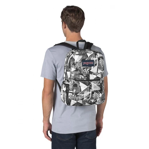 JanSport Cross Town Backpack,Black Street Lines - جان سبورت - Image 2