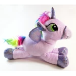 Sparkle Club, Small Unicorn Plush Pillow 9.8", Purple - سباركل كلاب