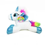 Sparkle Club, Small Unicorn Plush Pillow 9.8", White - سباركل كلاب