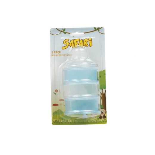 Safari Milk Powder Container 3 Pack, Blue