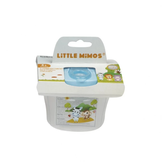 Little Mimos Milk Powder Container, Blue Little Mimos Milk Powder Container, Blue