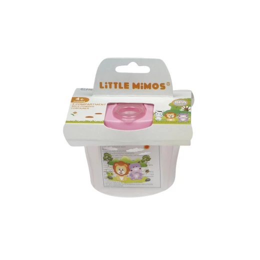Little Mimos Milk Powder Container, Pink Little Mimos Milk Powder Container, Pink