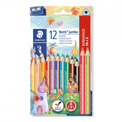 Staedtler Noris® jumbo 128 Jumbo Coloured Pencil, 12 Count Staedtler Noris® jumbo 128 Jumbo Coloured Pencil, 12 Count