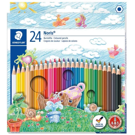 Staedtler Noris 144 Club Colouring Pencil, 24 Shades Staedtler Noris 144 Club Colouring Pencil, 24 Shades