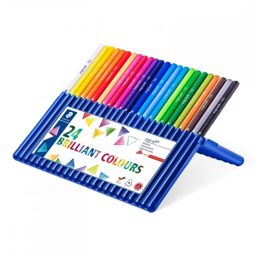 Staedtler Ergosoft® 157 Coloured Pencil, Pack of 24 Staedtler Ergosoft® 157 Coloured Pencil, Pack of 24