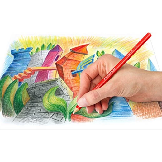 Staedtler Ergosoft Triangular Colouring Pencils, Pack of 24 - ستدلر - Image 2