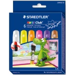 Staedtlers Noris Gel Twister Crayon Pastel Effect Colours, Pack of 6 - ستدلر