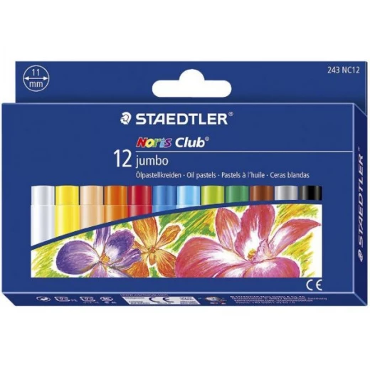 Staedtlers Noris Jumbo Oil Pastel Crayon, Pack of 12 Staedtlers Noris Jumbo Oil Pastel Crayon, Pack of 12