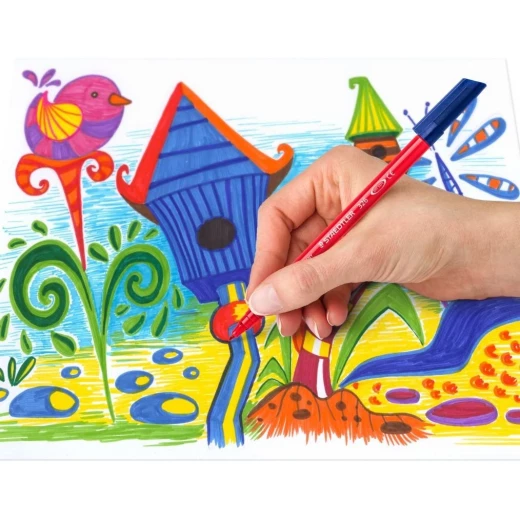Staedtler Noris Fibre-Tip Pen, Pack of 20 - ستدلر - Image 3